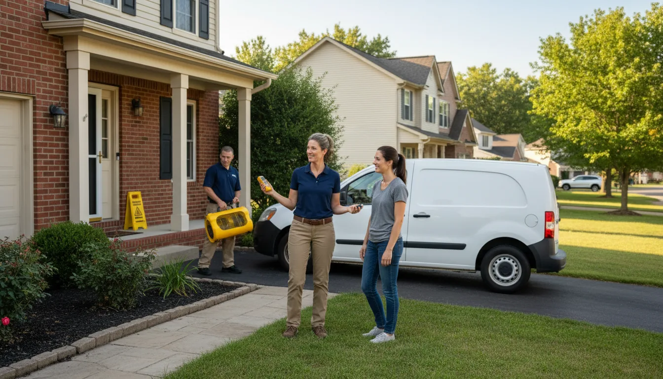 Residential water damage restoration in Havana, ND